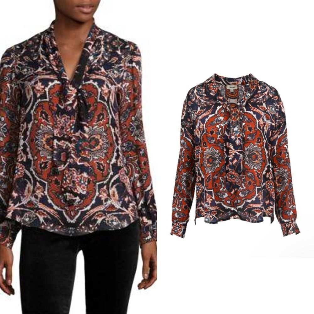 L'AGENCE Giselle Silk Blouse